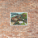 'Victorville Map' Framed poster (Victorville® Collection)