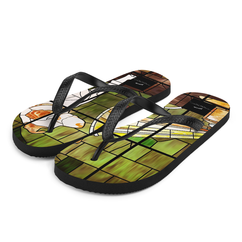 HMV® Stained Glass Style Flip-Flops (Victorville® Collection)